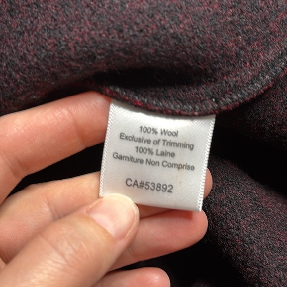 Icelandic Design Red Wool Button Cardigan Sweater Large - Picture 9 of 10